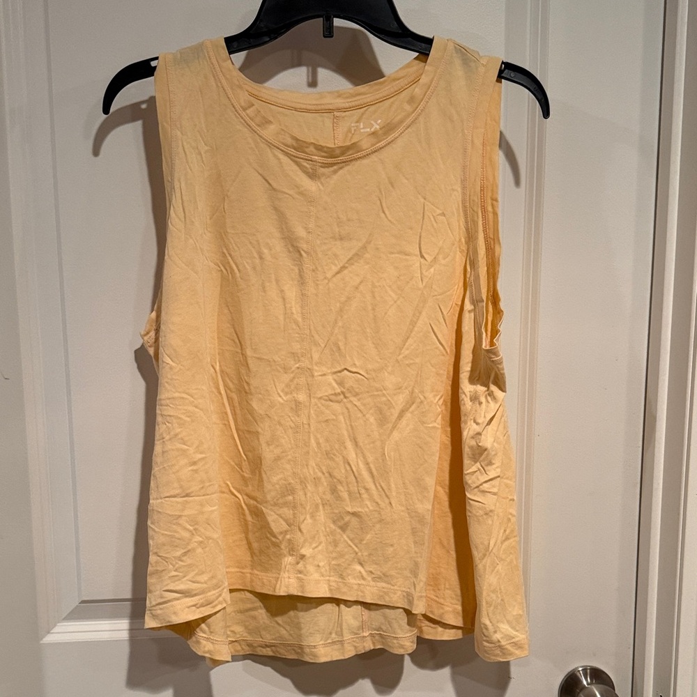 FLX Women's Casual Yellow Tank Top
